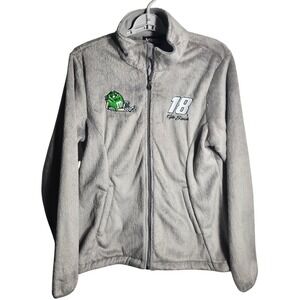 Kyle Busch M&M's NASCAR‎ Racing Fleece Jacket Gray Adult Large Chase Authentics